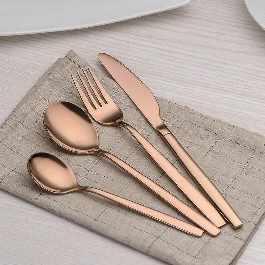 Nikkuri - Matte Copper Cutlery 24 Piece Set